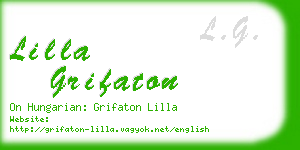 lilla grifaton business card